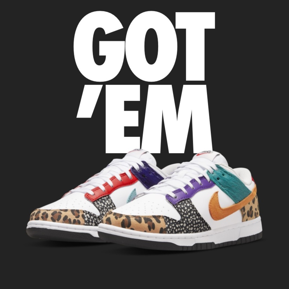 Nike Jordan dunk low patchwork safari mix